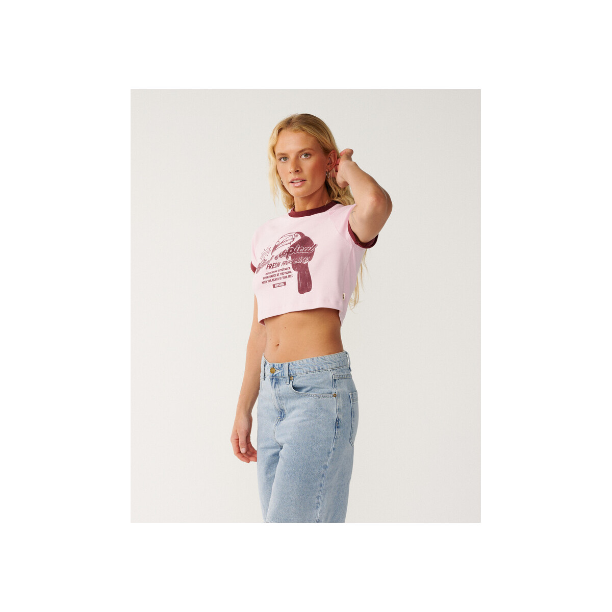 T-Shirt Crop Top Rip Curl Bossa Nova 