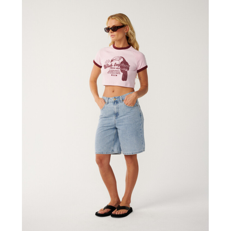 T-Shirt Crop Top Rip Curl Bossa Nova 