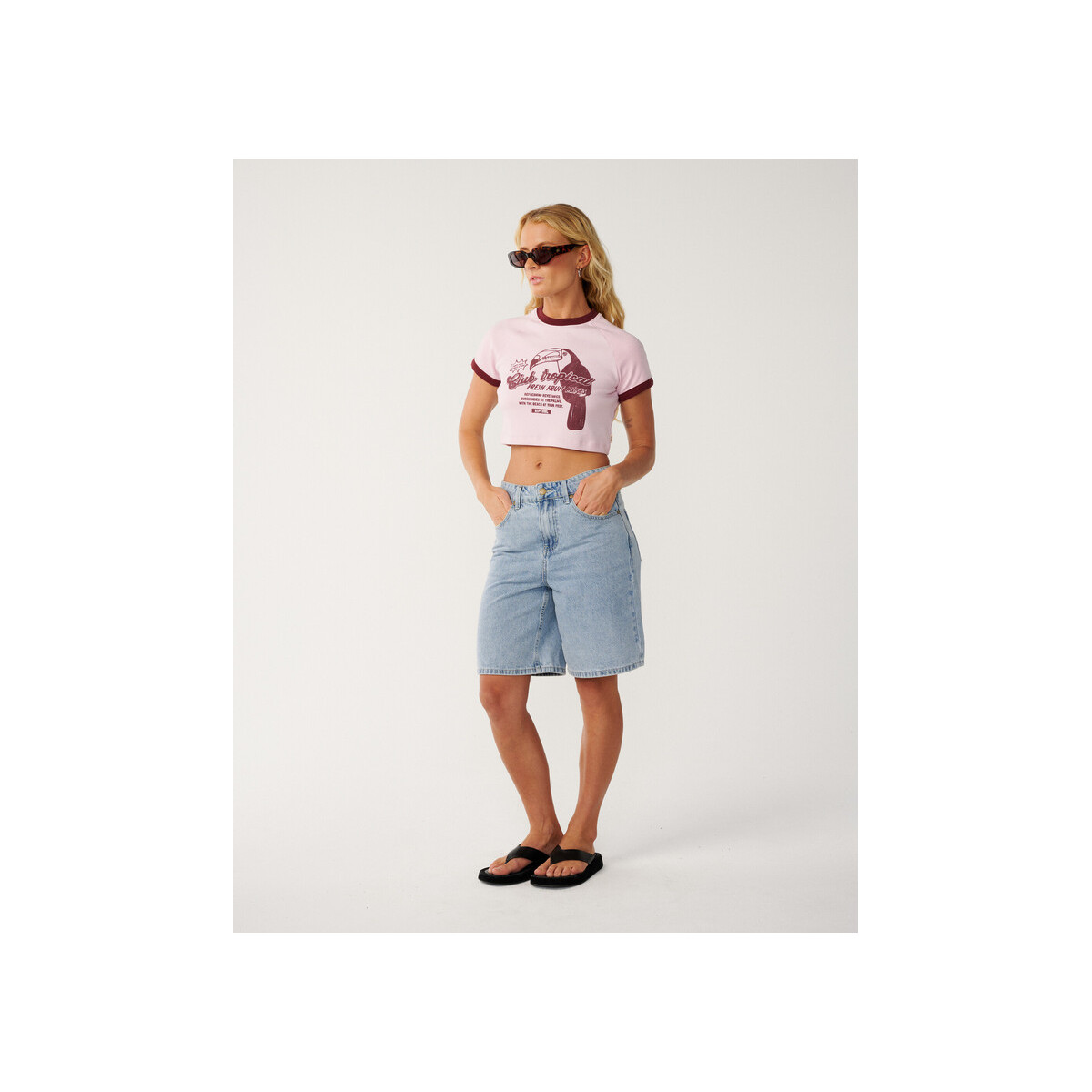 T-Shirt Crop Top Rip Curl Bossa Nova 