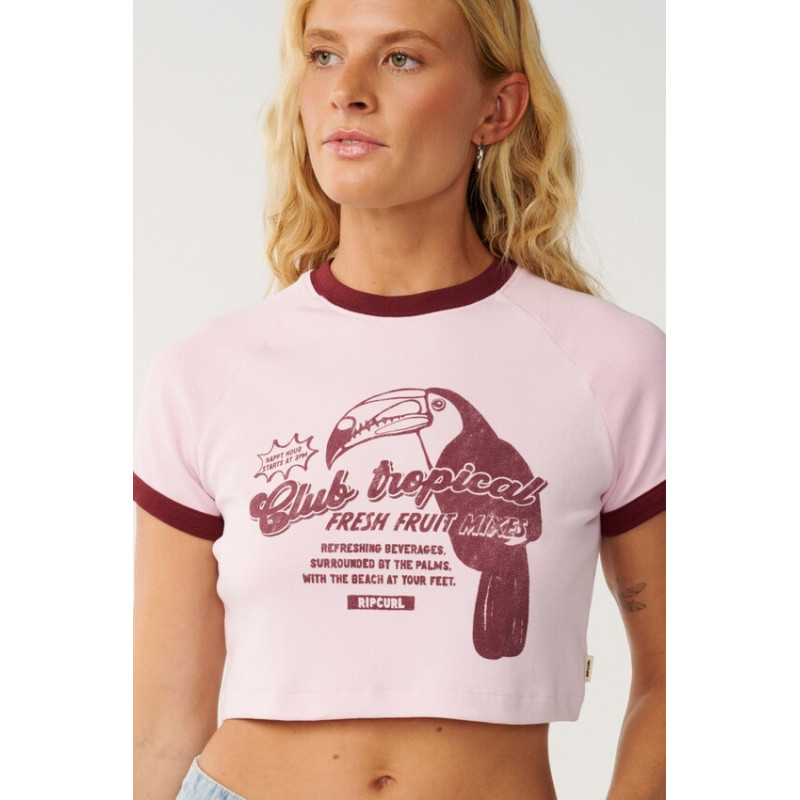 T-Shirt Crop Top Rip Curl Bossa Nova 