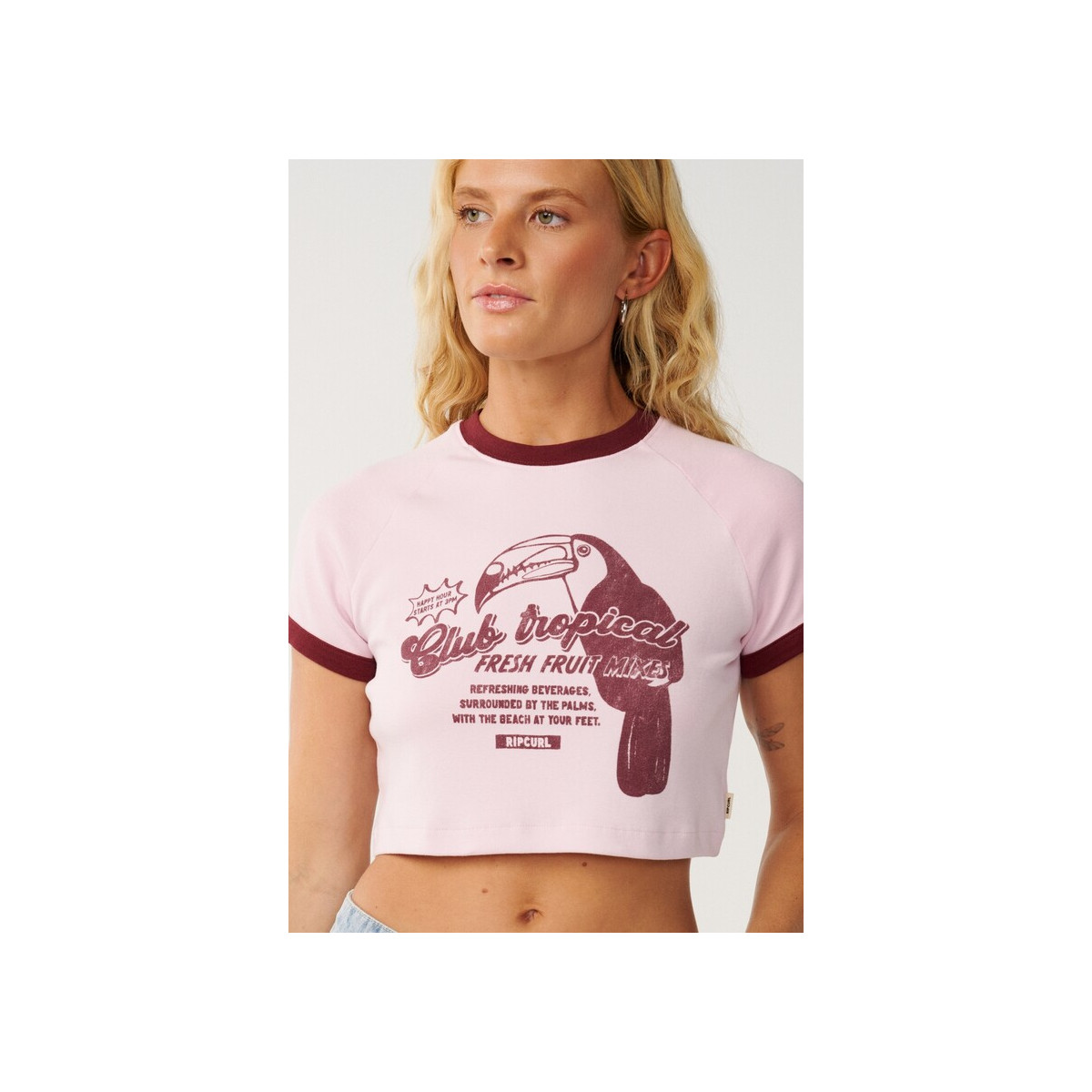 T-Shirt Crop Top Rip Curl Bossa Nova 