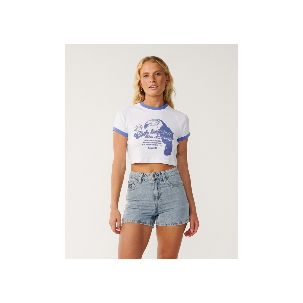 T-Shirt Crop Top Rip Curl Bossa Nova 