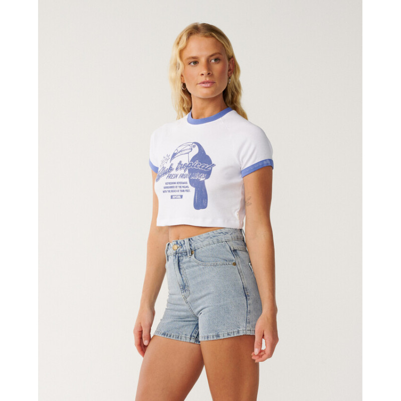 T-Shirt Crop Top Rip Curl Bossa Nova 