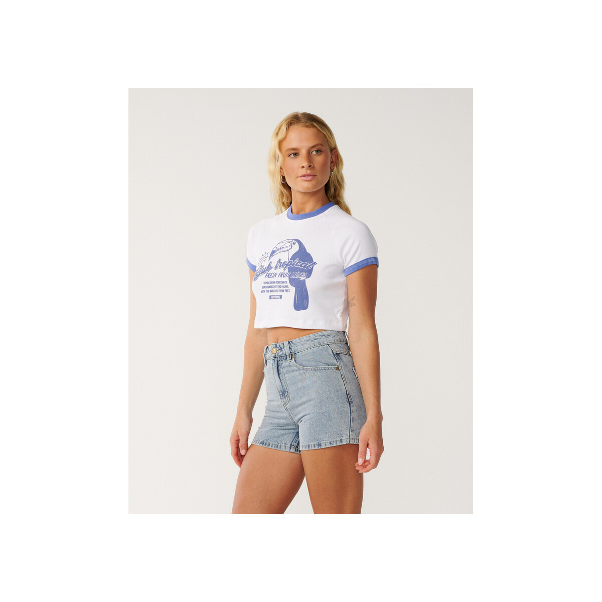 T-Shirt Crop Top Rip Curl Bossa Nova 