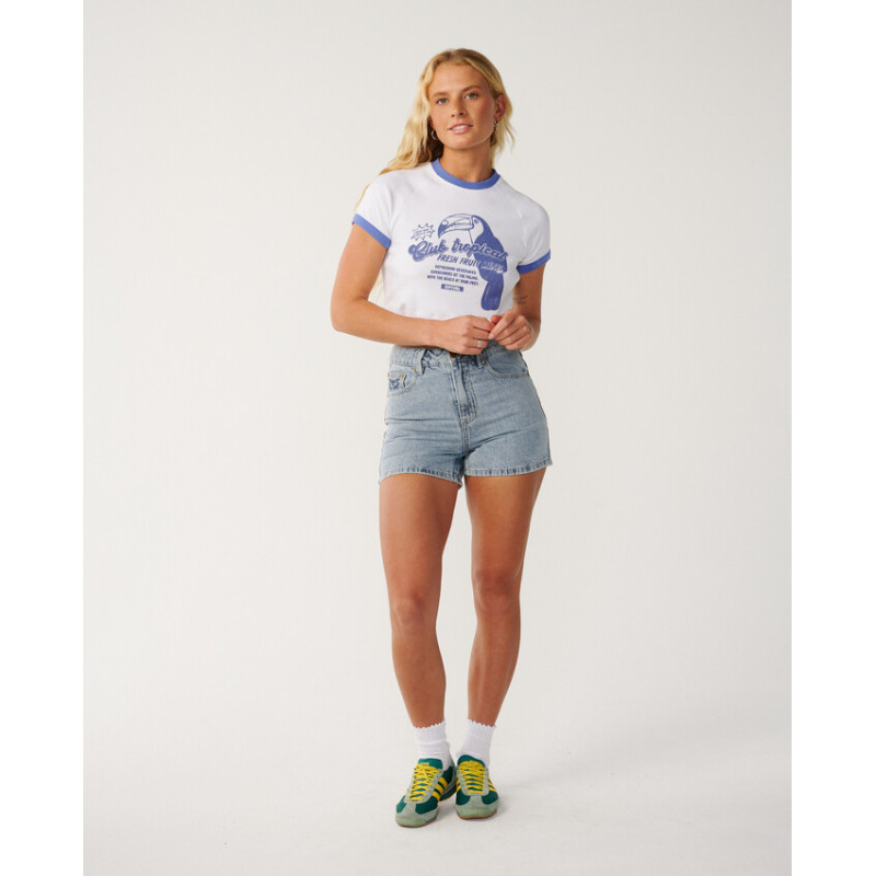 T-Shirt Crop Top Rip Curl Bossa Nova 