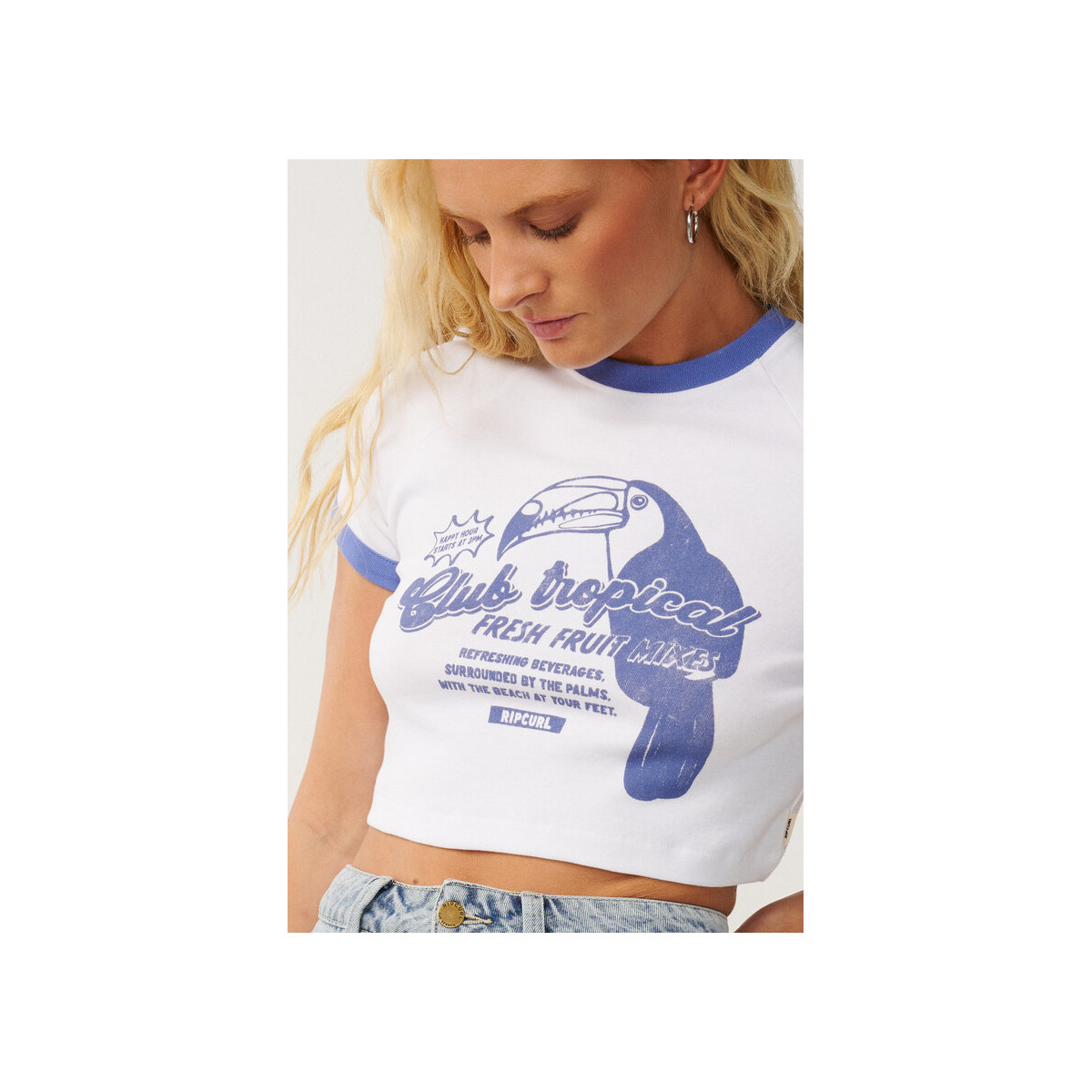 T-Shirt Crop Top Rip Curl Bossa Nova 