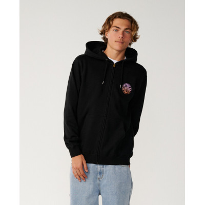 Sweat à Capuche Zippé Rip Curl Wettie Passage Icon - Black