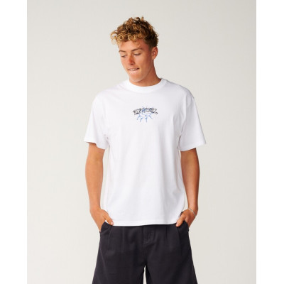 T-Shirt Rip Curl Disorder Balance - White