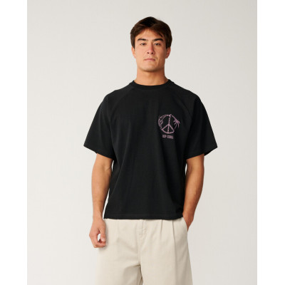 T-Shirt Rip Curl Disorder Dolphin - Black
