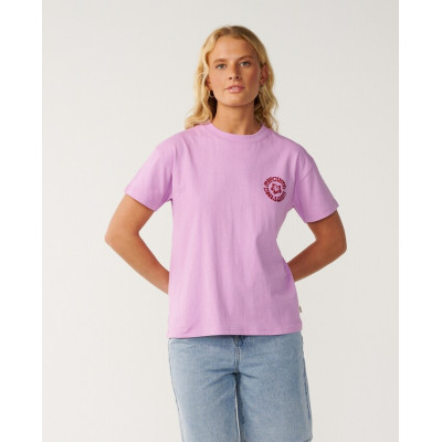 T-Shirt Rip Curl Surf Puff Party Relaxed - Lilac