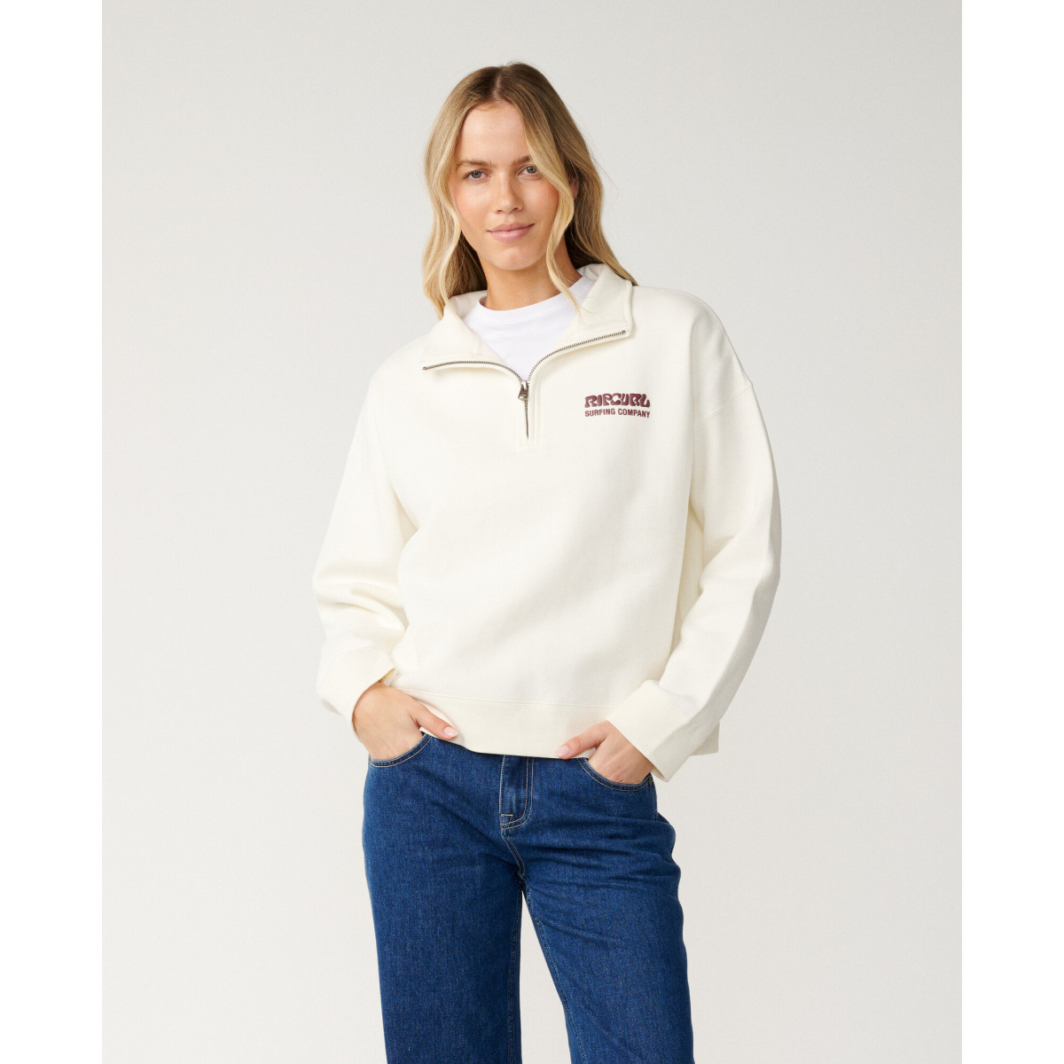 Sweat 1/4 Zip Rip Curl Surf Puff