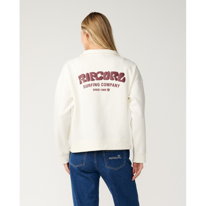 Sweat 1/4 Zip Rip Curl Surf Puff