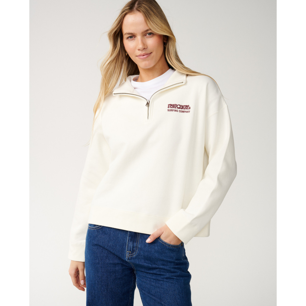 Sweat 1/4 Zip Rip Curl Surf Puff
