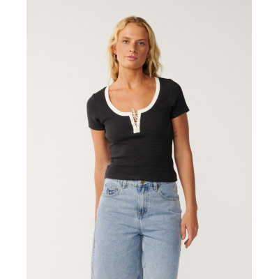 T-Shirt Rip Curl Retro Swell - Washed Black