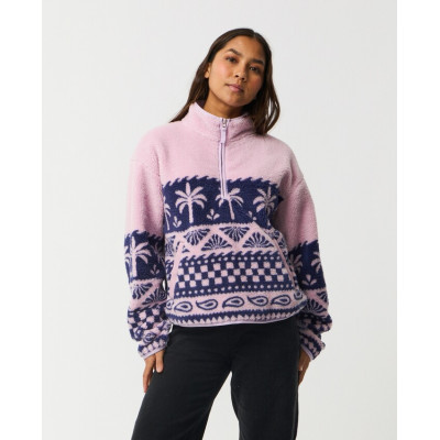 Polaire 1/4 Zip Rip Curl Bossa Nova - Lilac