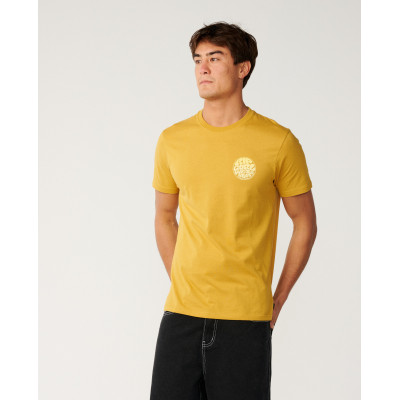 T-Shirt Rip Curl Wettie Passage Icon - Mustard