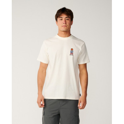 T-Shirt Rip Curl S-Series Vaporcool Stack - Bone