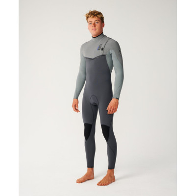 Combinaison de Surf 4/3 Rip Curl Homme E Bomb Zip Free - Charcoal Grey