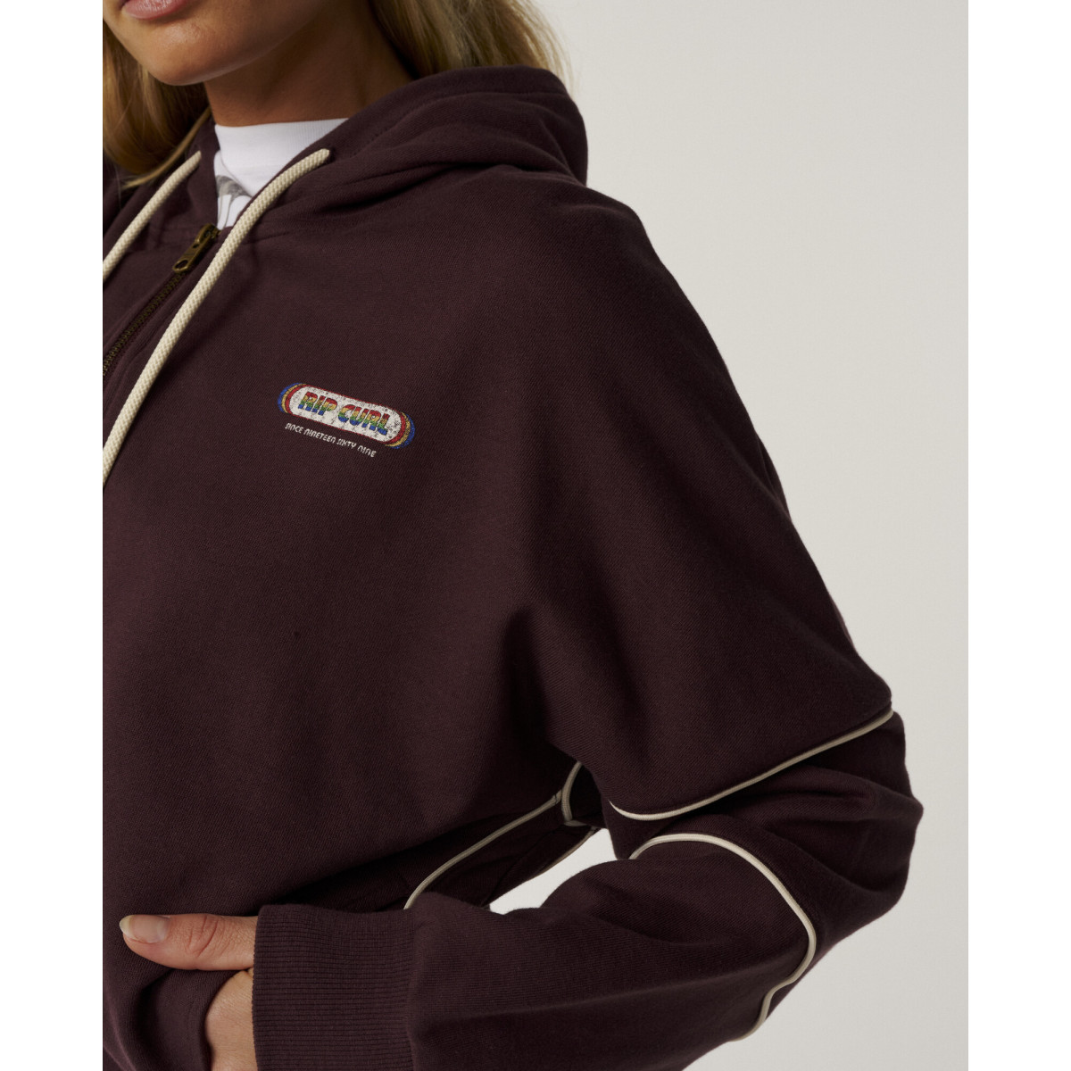 Sweat à Capuche Zippé Rip Curl Since 1969 Drop Shoulder