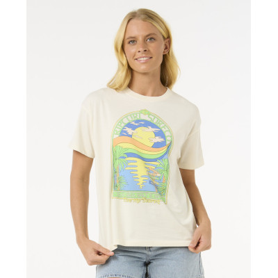 T-Shirt Rip Curl Sun And Sea Relaxed - Bone