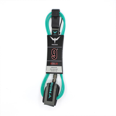 Leash de Surf Phoenix Regular Smooth 9' Cheville - Light Green - 9' Cheville