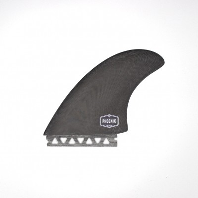 Dérives de Surf Phoenix Twin Futures Fiberglass - Black/Grey