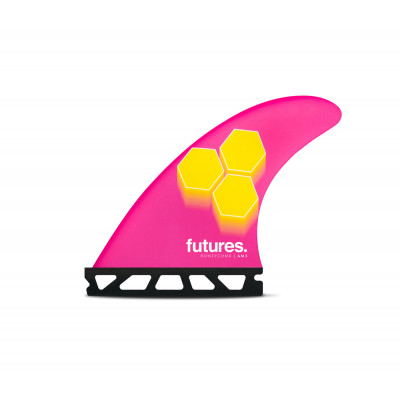 Dérives de Surf Futures Thruster AM3 RTM - S - Pink/Yellow